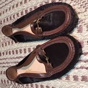 COLE HAAN Collection made in Italy fur flats, sz 9, orig.$198.00